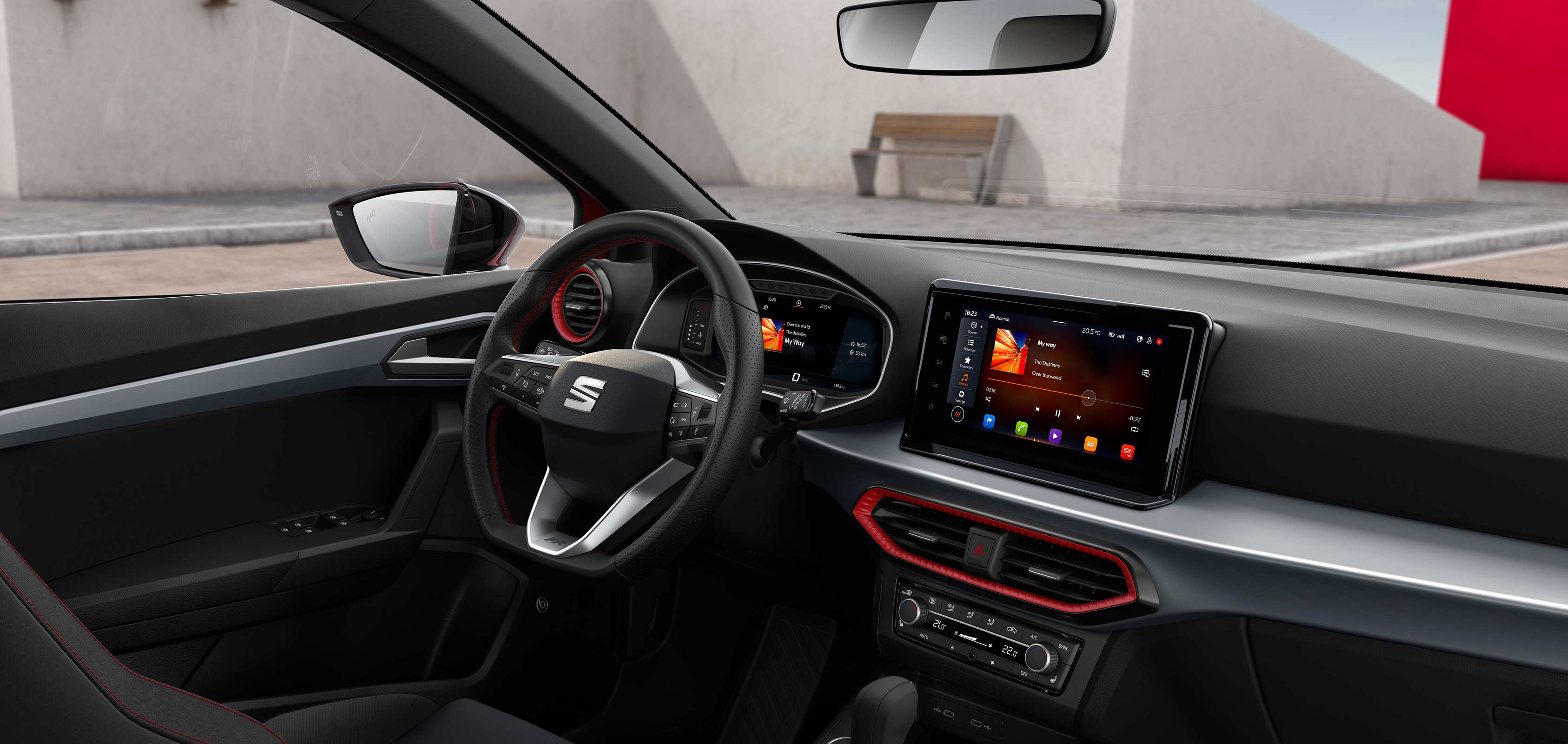 Vista interior SEAT Ibiza FR