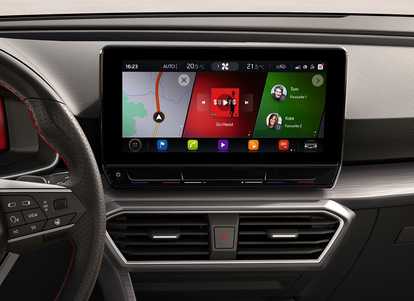 Nuevo SEAT León con Tablero digital y Media System 10” y Full Link
