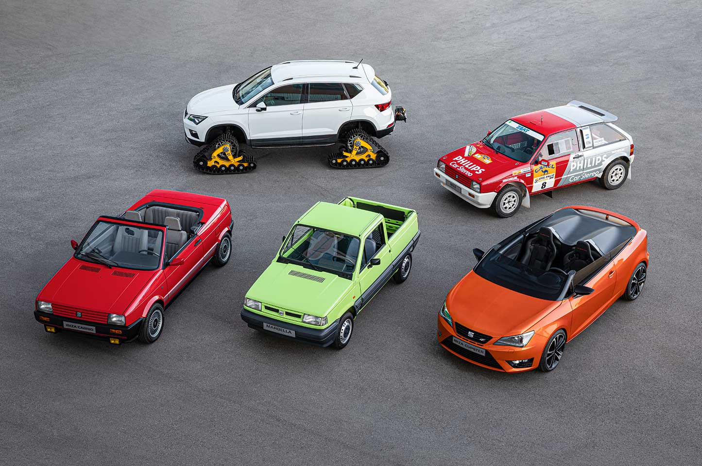 SEAT : 70 years and 16 special cars.