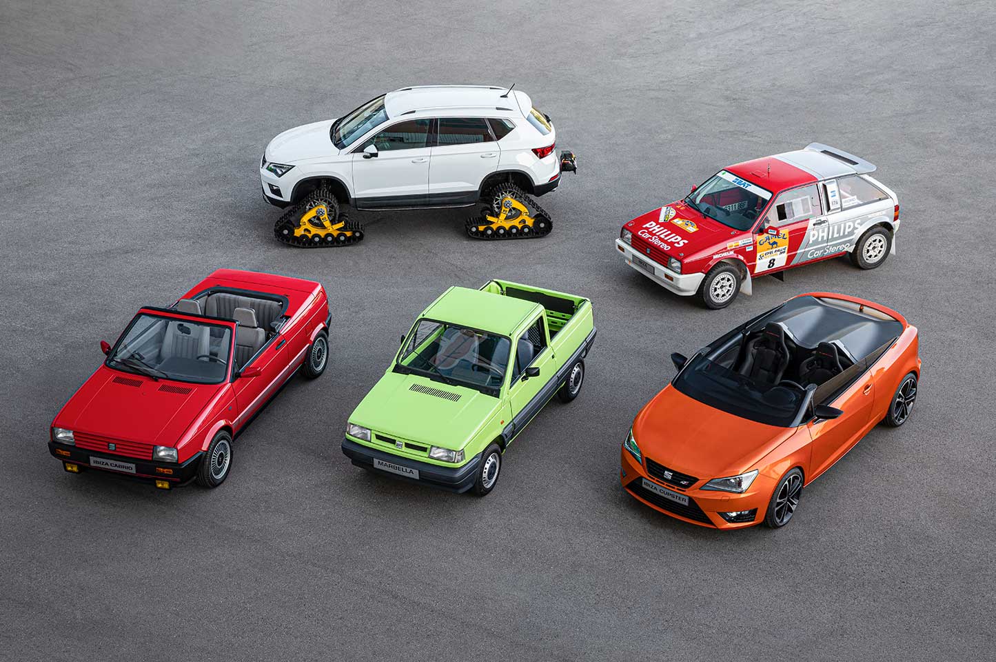 SEAT : 70 years and 16 special cars.