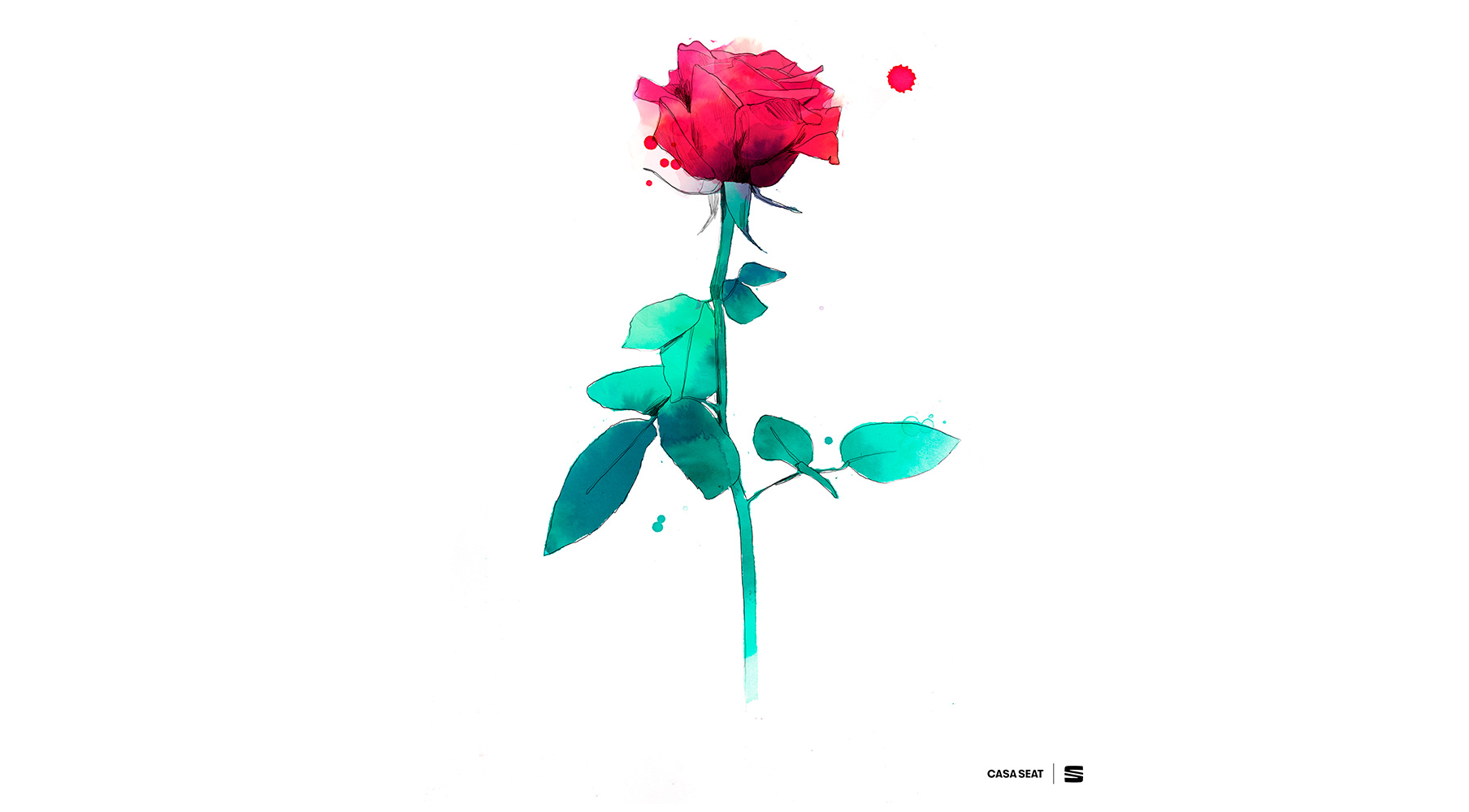 Con motivo de la celebración de Sant Jordi, enviar gratuitamente una rosa virtual diseñada en exclusiva por Conrad Roset acompañada de un poema.