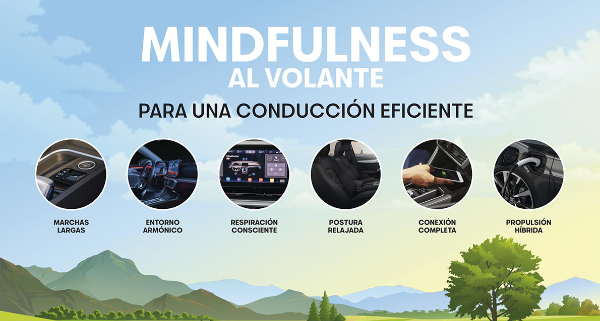 El mindfulness es una disciplina de autoconsciencia que ayuda a sentirse mejor y contribuye a una conducción eficiente y segura.