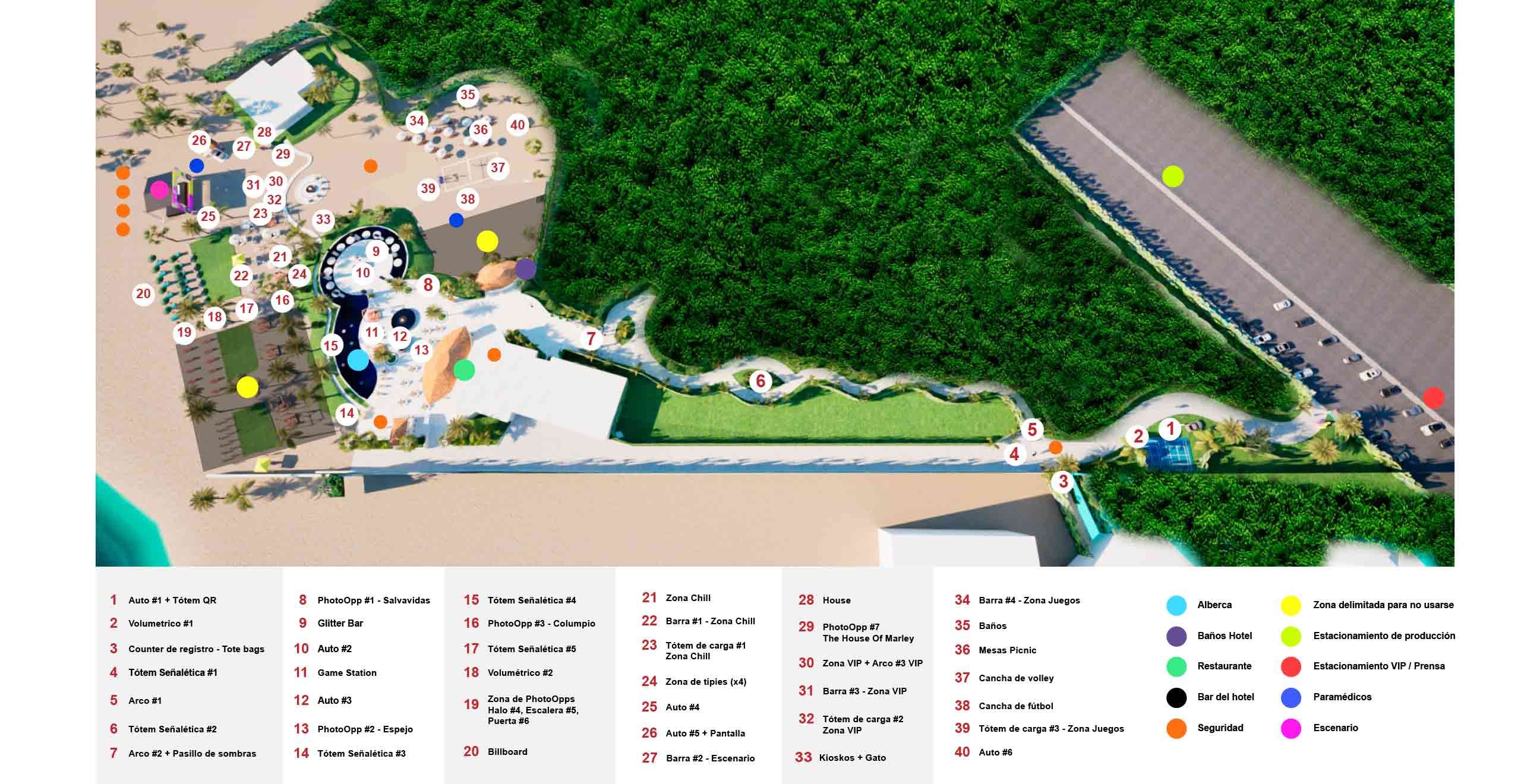 Mapa SUNSEAT