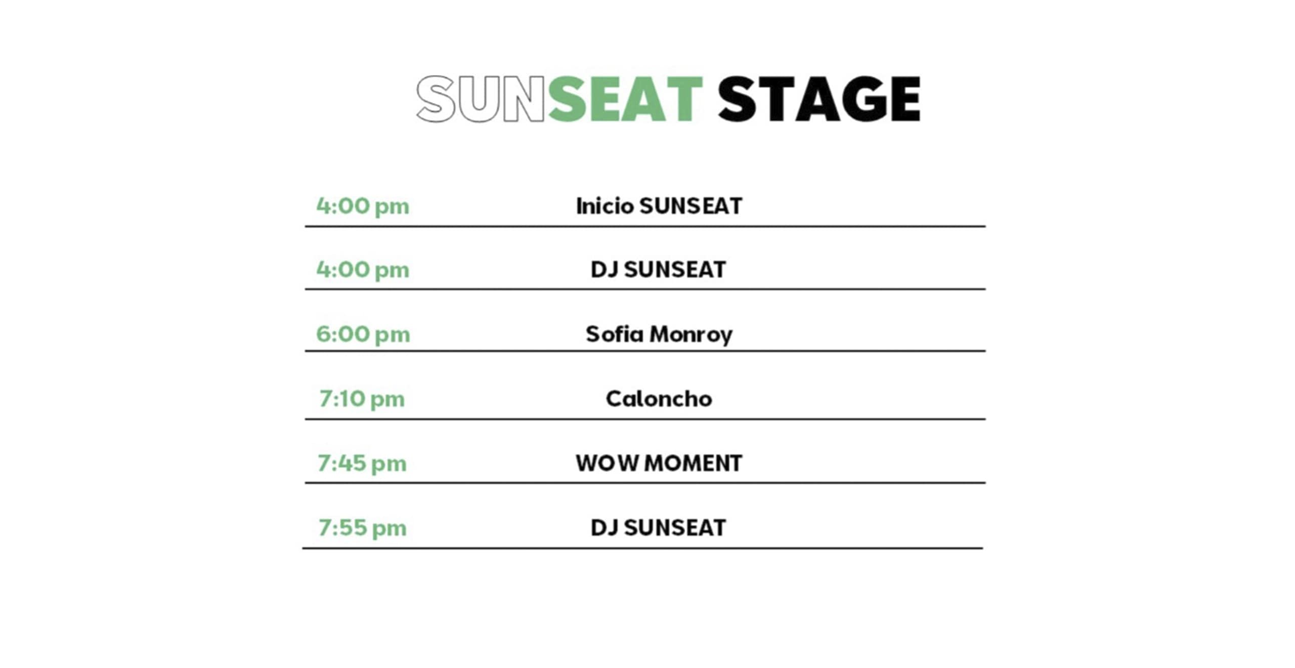 Lineup SUNSEAT