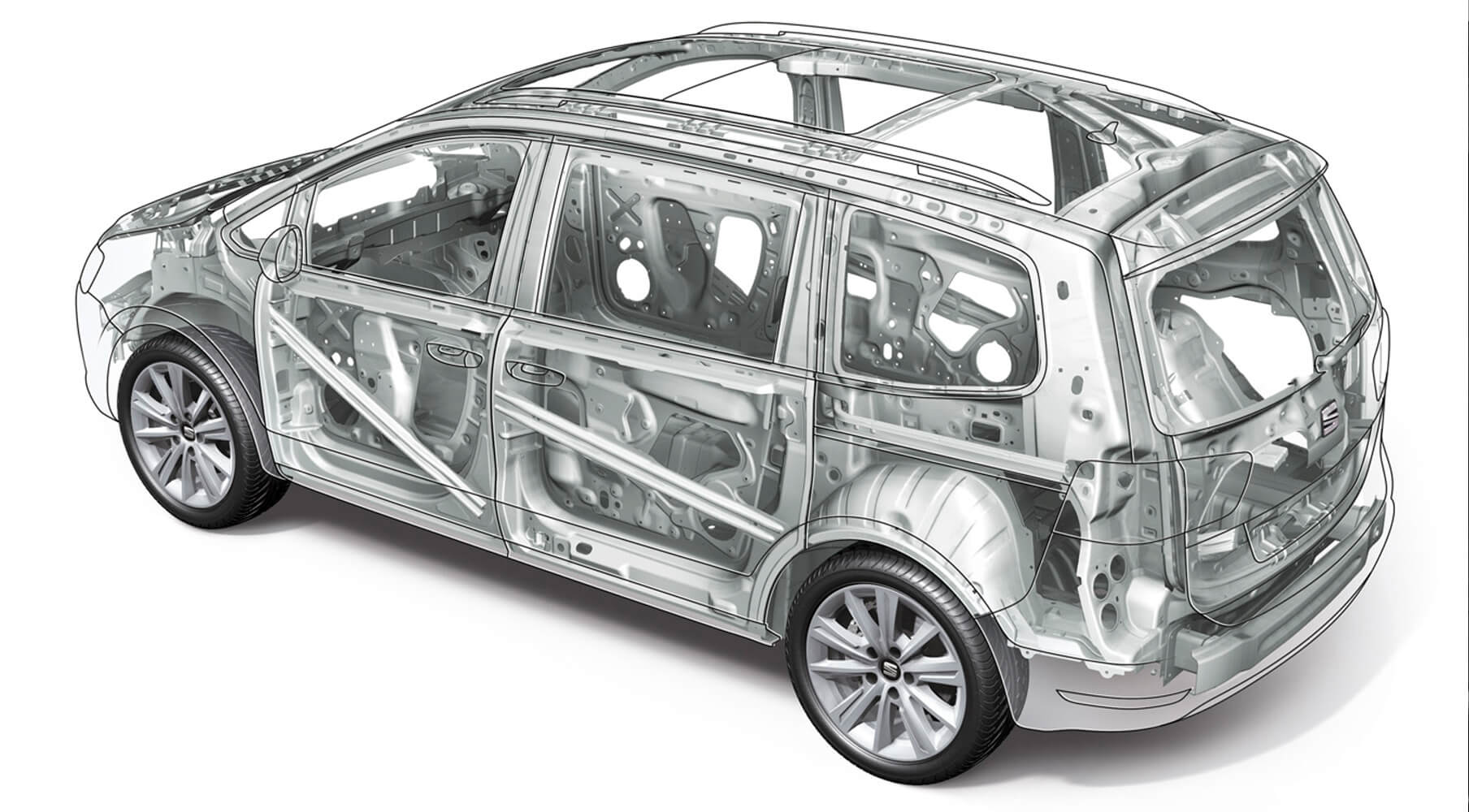 Plataforma de la carrocería del SEAT X-Ray